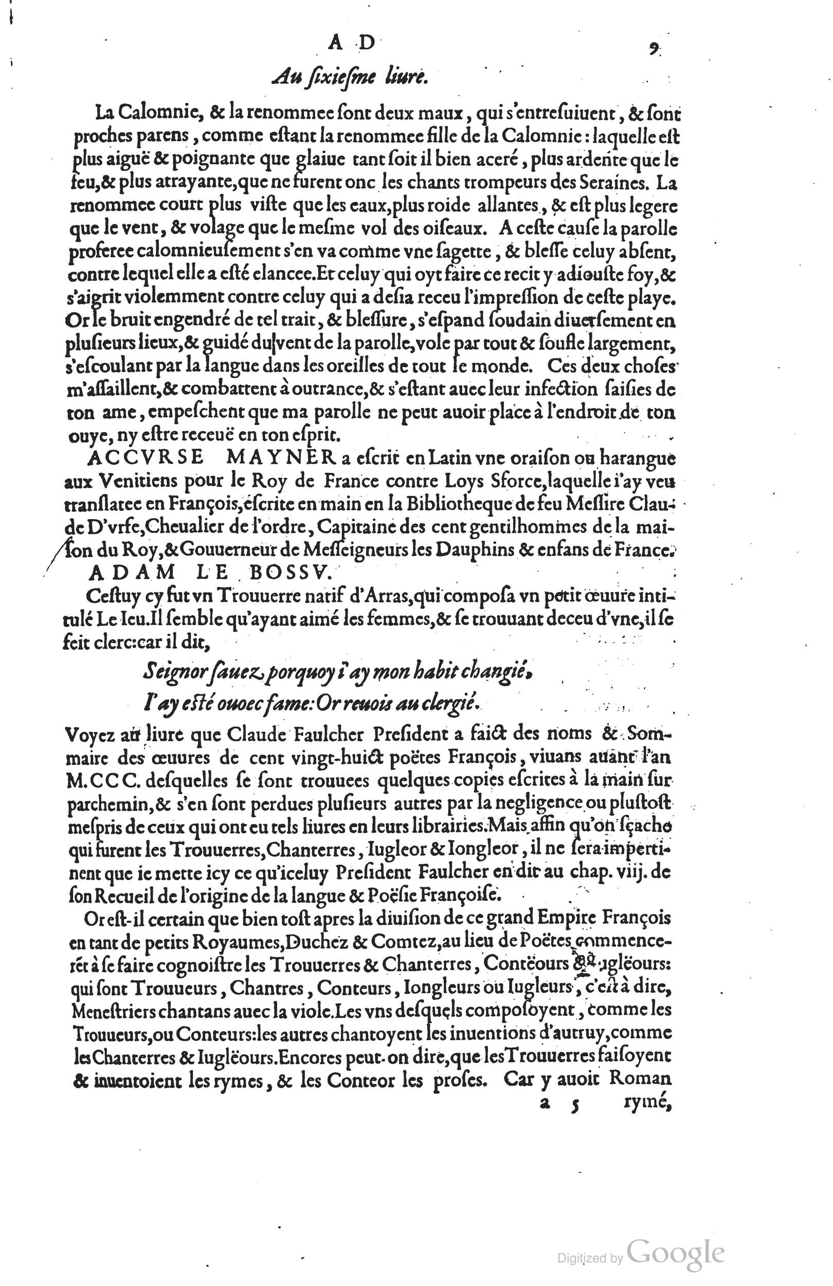 1585 - Barthélemy Honorat - Bibliothèques françaises - BSB Munich