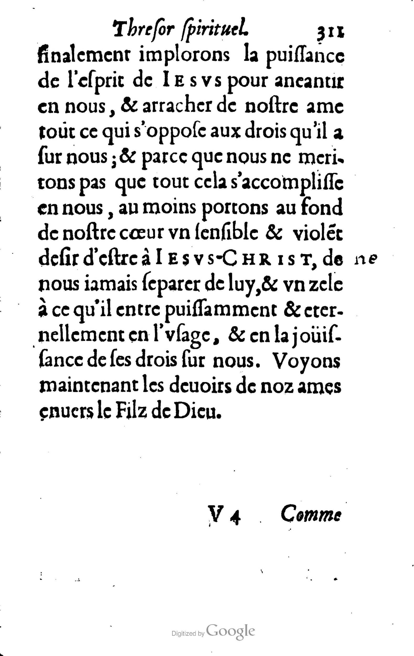 1633 - François Waudré - Trésor spirituel contenant les excellences du christianisme - BM Lyon