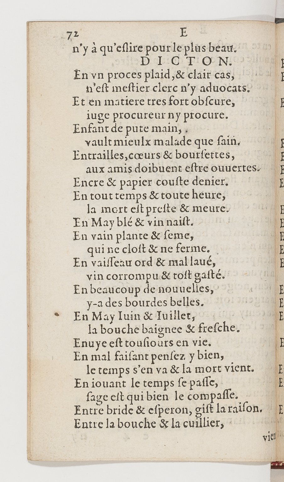 1577 - Jean d’Ogerolles - Trésor de sentences dorées - BnF Arsenal