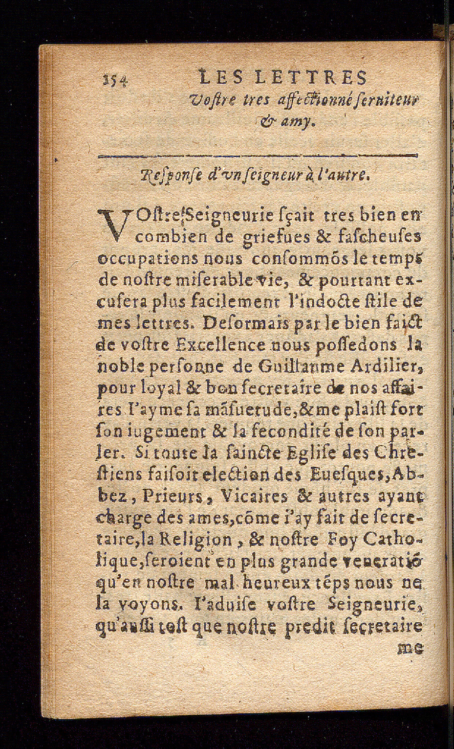 1614 - Barthélemy Vincent - Élite et Trésor des lettres missives - Bâle