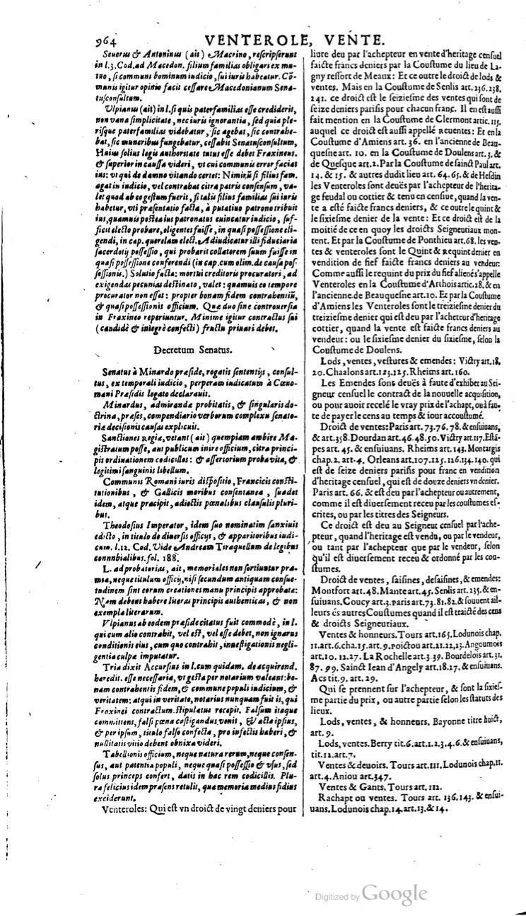 1629 - Veuve Nicolas Buon - Trésor du droit français (21754 T. 3) - BM Lyon