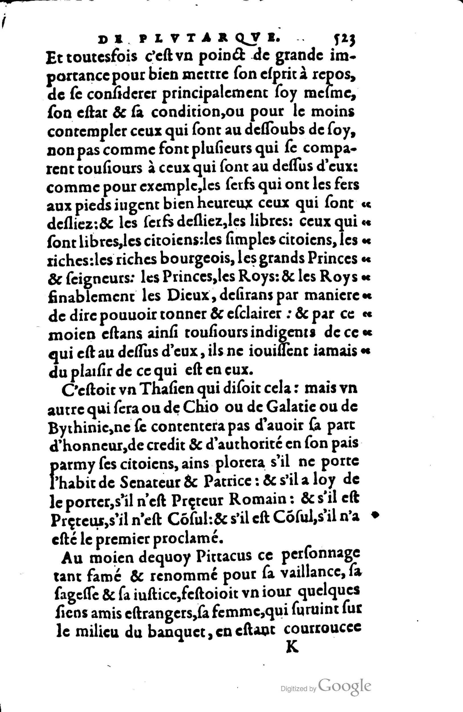 1578 - Jean Poupy - Trésor des morales de Plutarque - BSB Munich