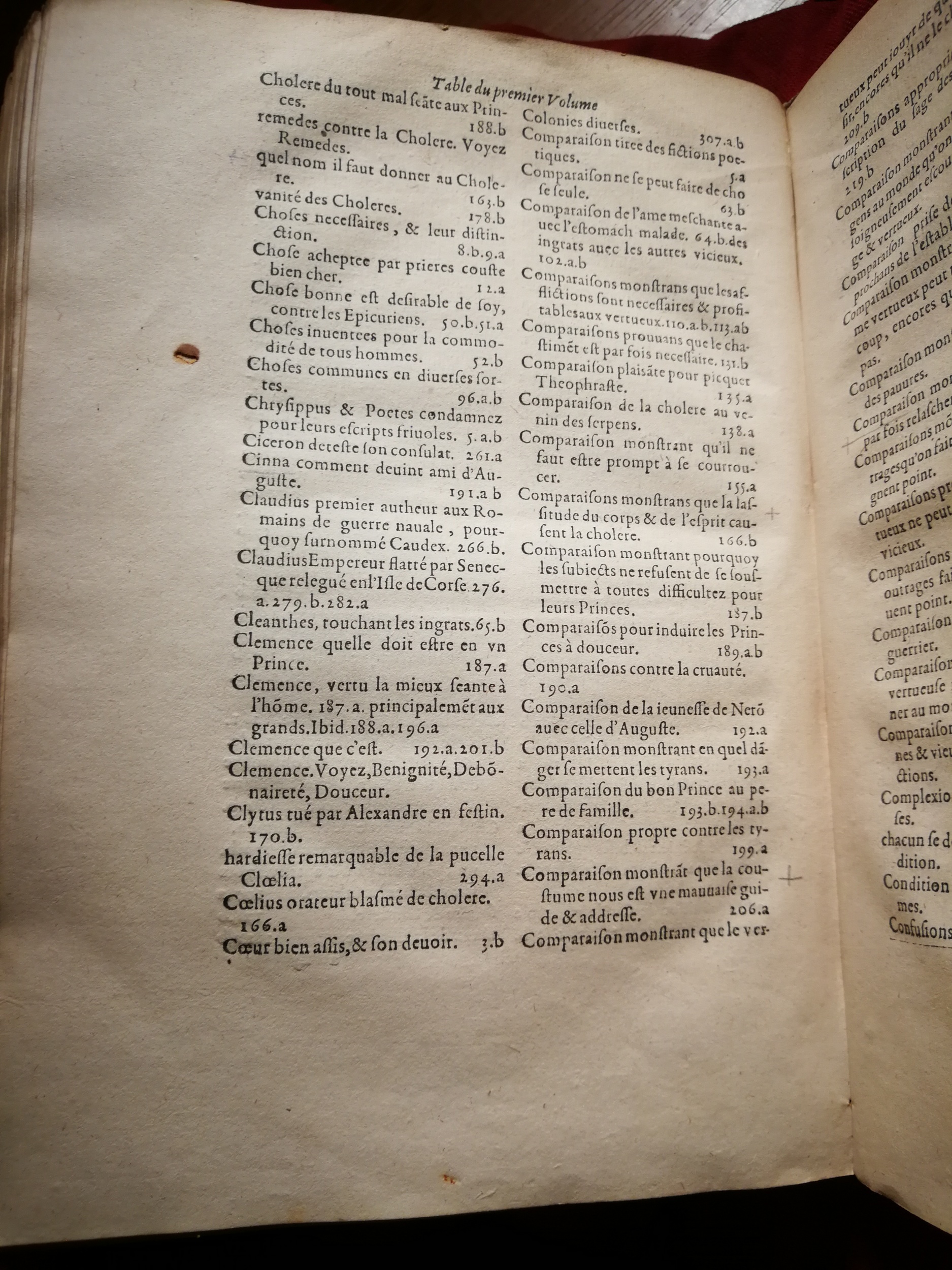 1595 - Jean Houzé - Œuvres morales et mêlées de Sénèque, Trésor de philosophie morale - T. 1 - BnF