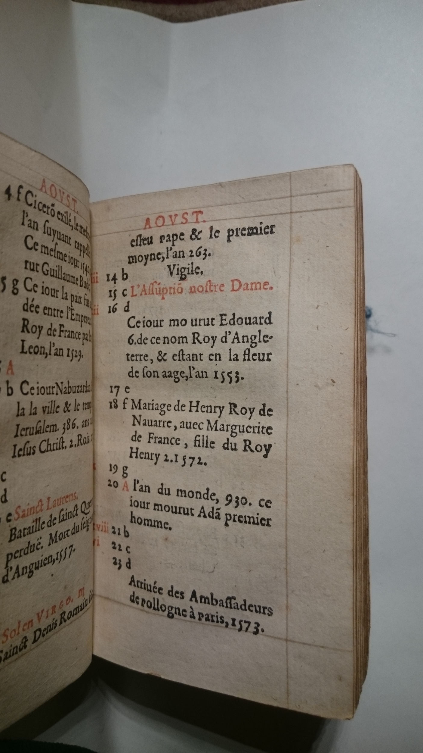 1585 - Guillaume Auvray - Trésor des prières, oraisons et instructions chrétiennes - BnF