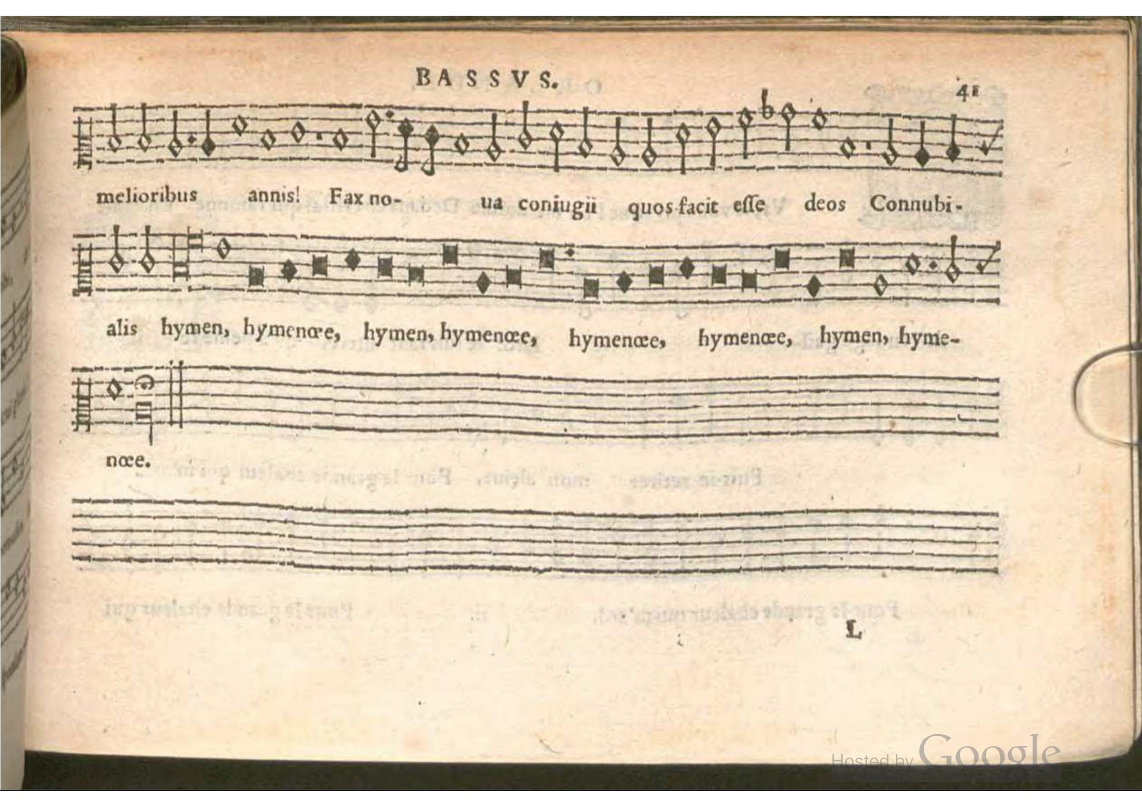 1576 - [Pierre de Saint-André] - Trésor de musique d’Orlande de Lassus Bassus - BSB Munich