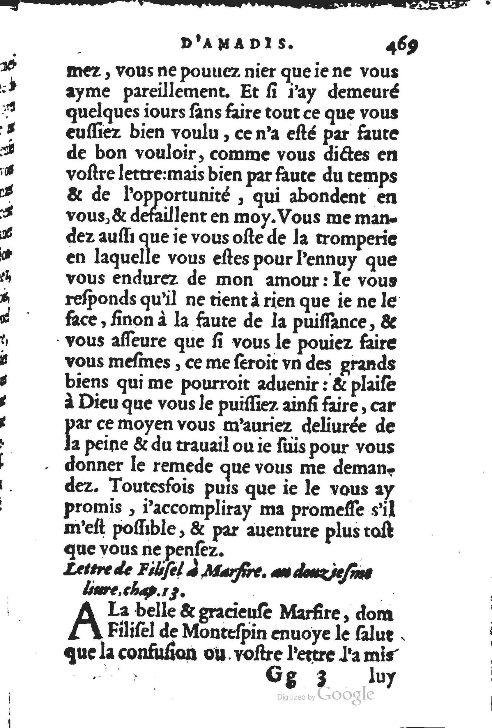1560 - Jean d’Ogerolles et Gabriel Cotier Lyon - Trésor des Amadis - BSB Munich