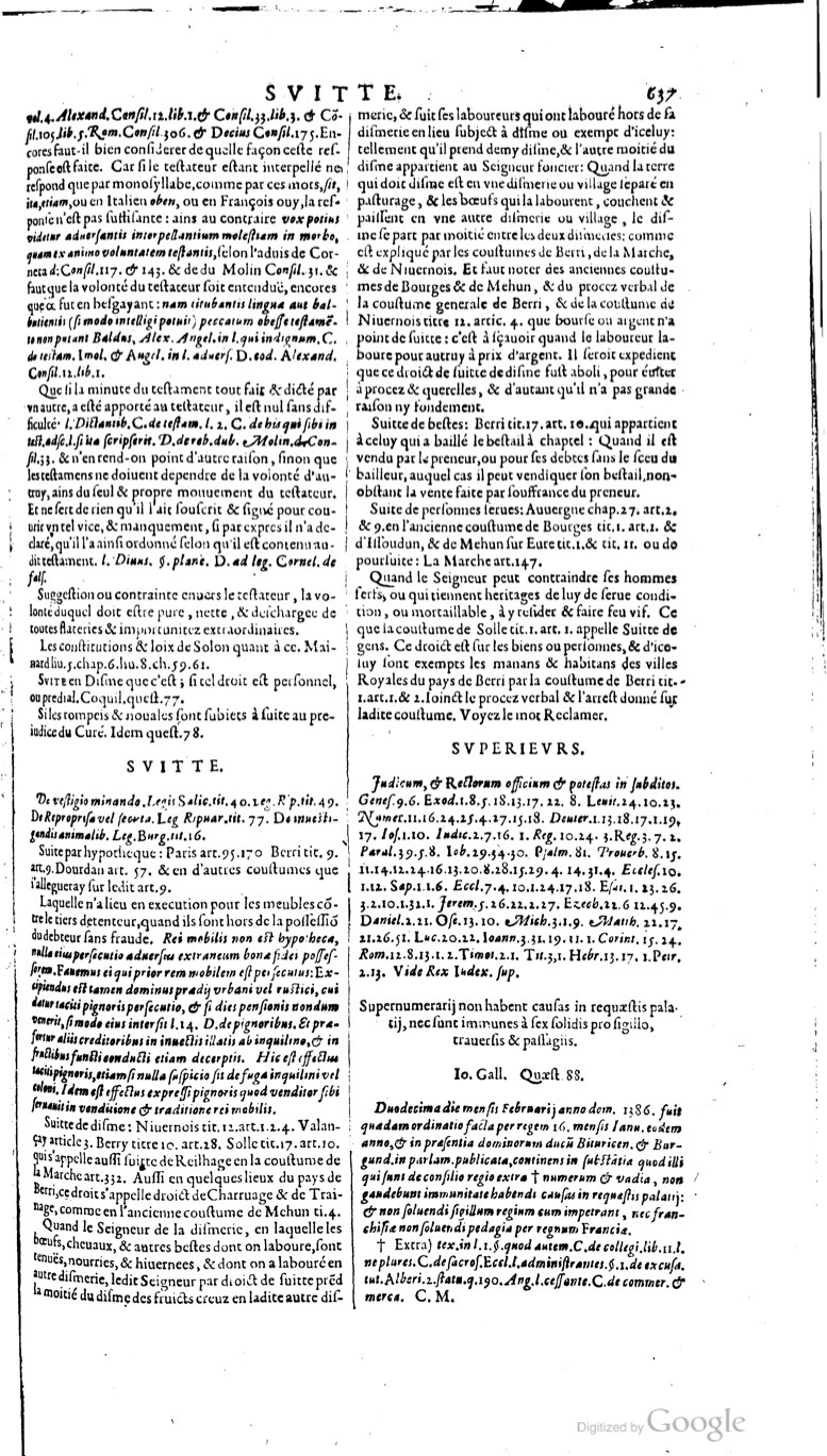 1629 - Veuve Nicolas Buon - Trésor du droit français (21754 T. 3) - BM Lyon 1629 - Veuve Nicolas Buon - Trésor du droit français (21754 T. 3) - BM Lyon