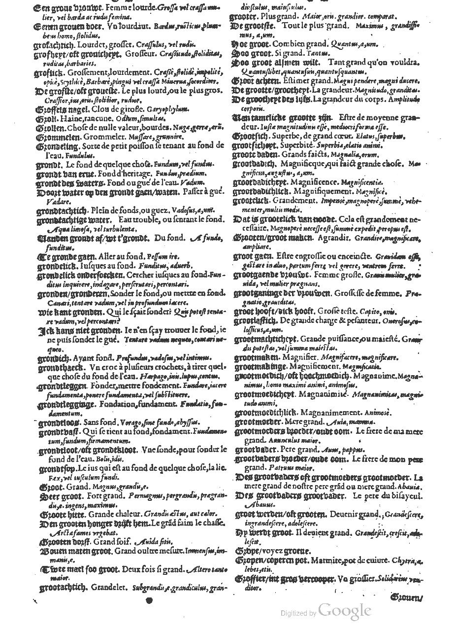 1573 - Christophe Plantin - Trésor du langage bas-allemand - BM Lyon 1573 - Christophe Plantin - Trésor du langage bas-allemand - BM Lyon