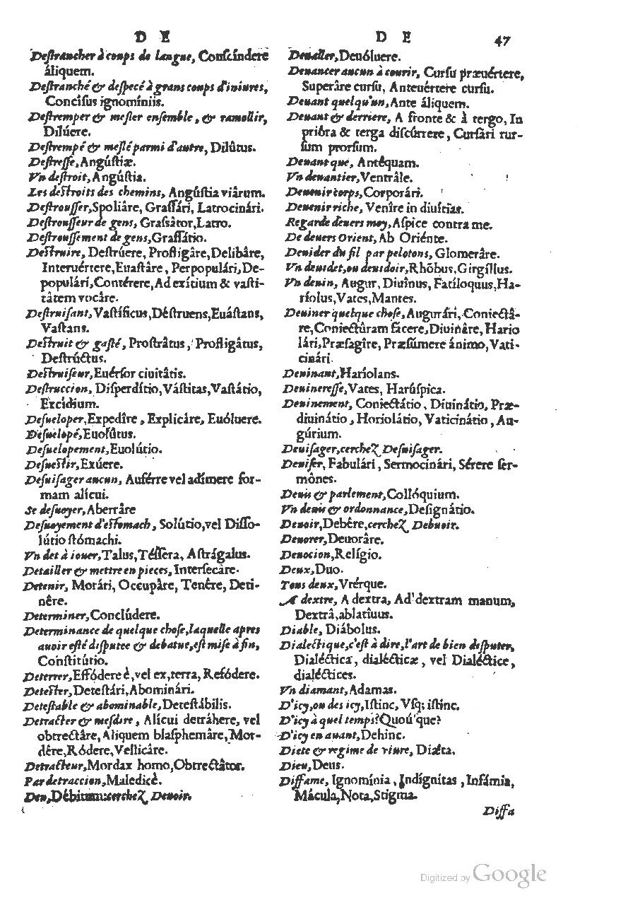 1558 - Guillaume Rouillé - Trésor des mots et traits français - BSB Munich