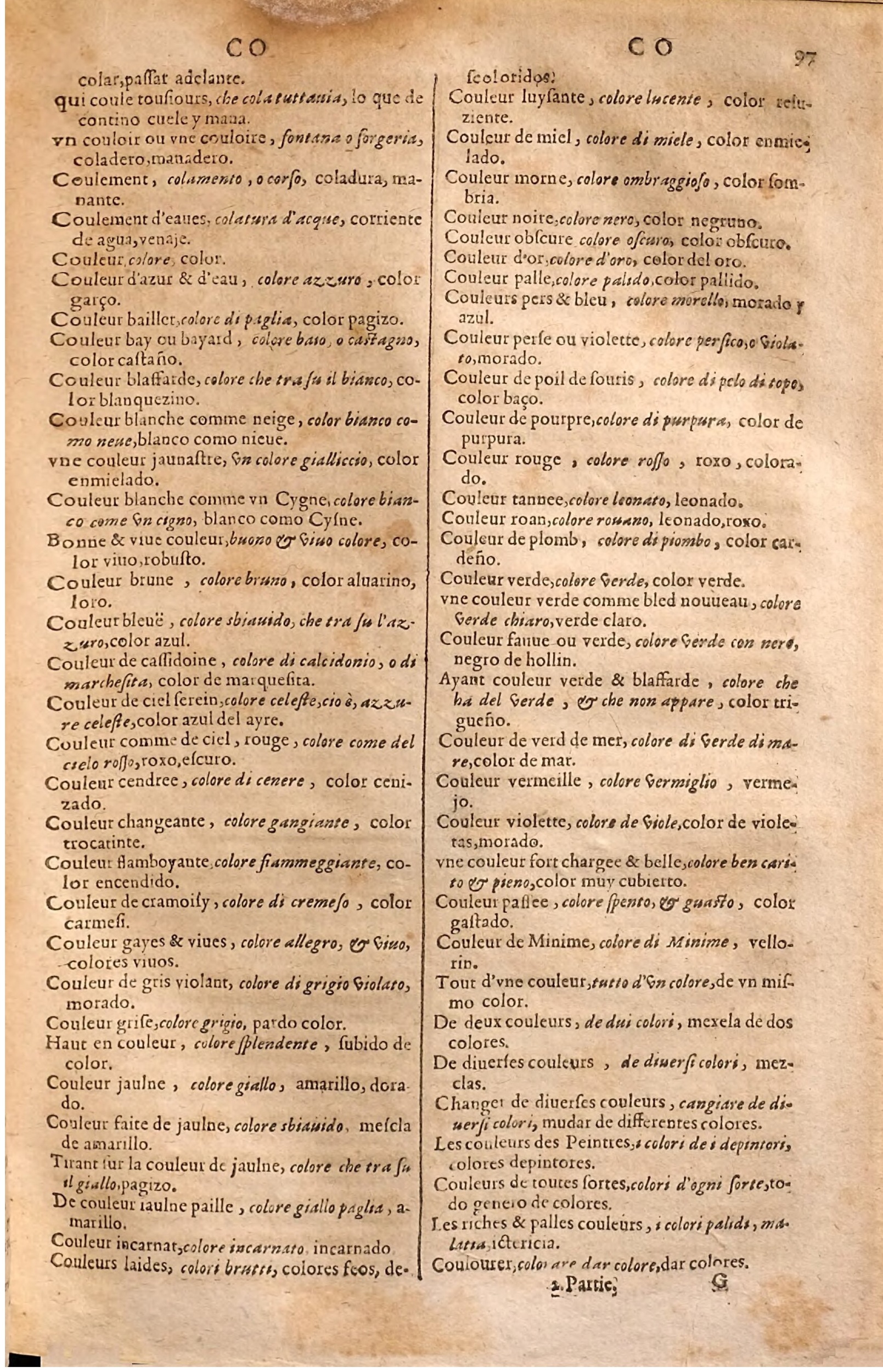1627 - Jacques Crespin - Trésor des trois langues (Seconde partie) - Regensburg