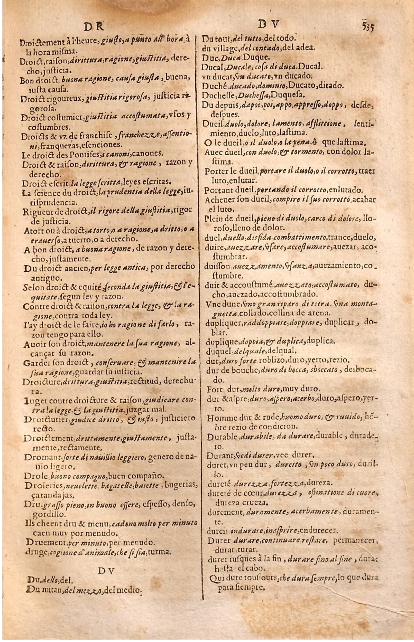 1627 - Jacques Crespin - Trésor des trois langues (Seconde partie) - Regensburg