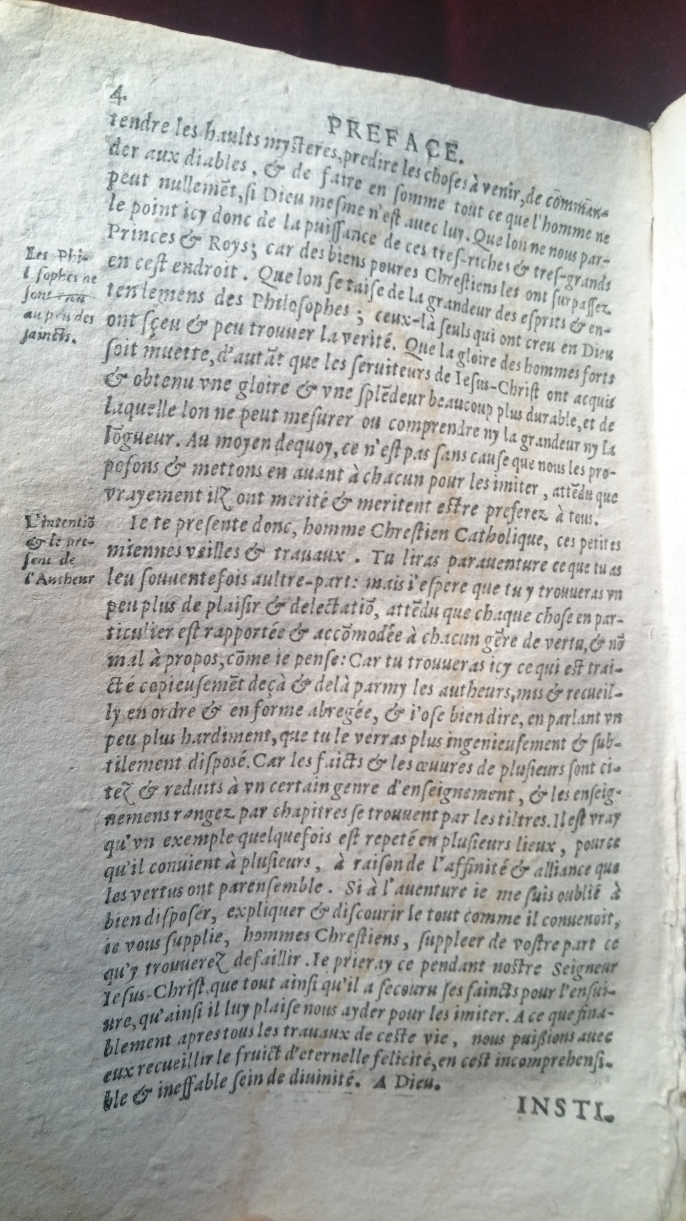 1596 - Jean Bogart - Trésor des faits et dits mémorables des hommes saints et illustres - BM Amiens
