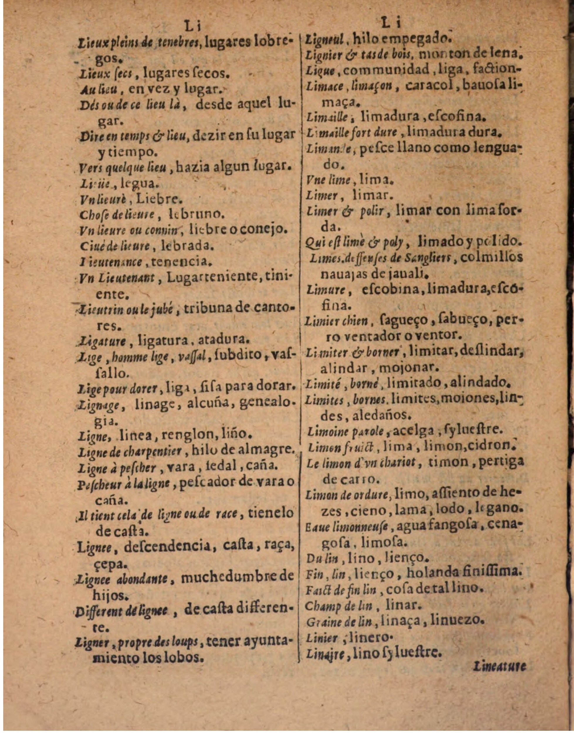 1624 - Hubert Antoine - Trésor des deux langues espagnole et française (Seconde partie) - BSB Munich