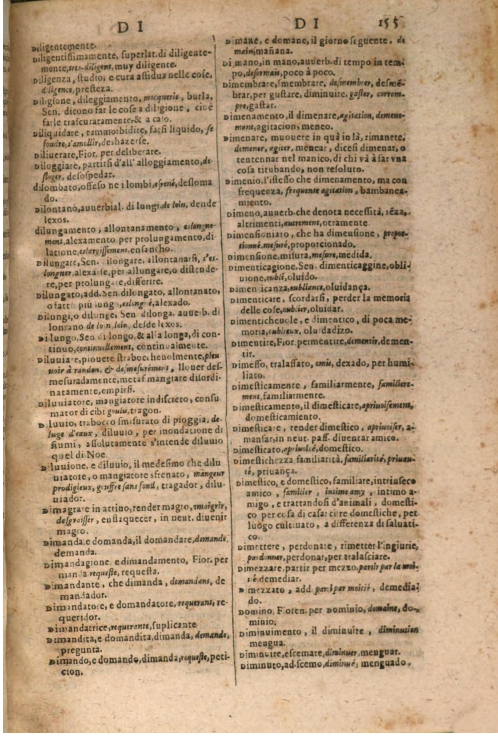 1609 - Philippe Albert et Alexandre Pernet - Trésor des trois langues, francoise, italienne et espagnole (Troisième partie) - BSB Munich 1609 - Philippe Albert et Alexandre Pernet - Trésor des trois langues, francoise, italienne et espagnole (Troisième partie) - BSB Munich