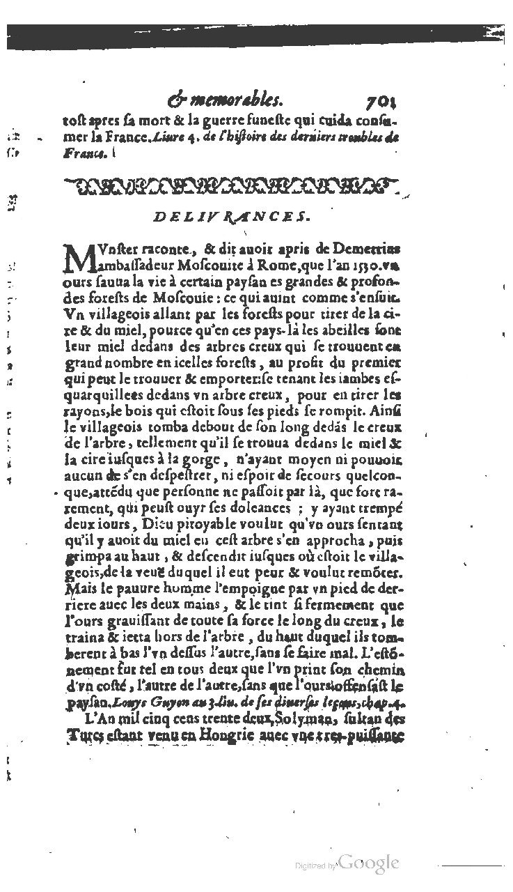1610 - Paul Marceau - Trésor d’histoires admirables et mémorables - BSB Munich