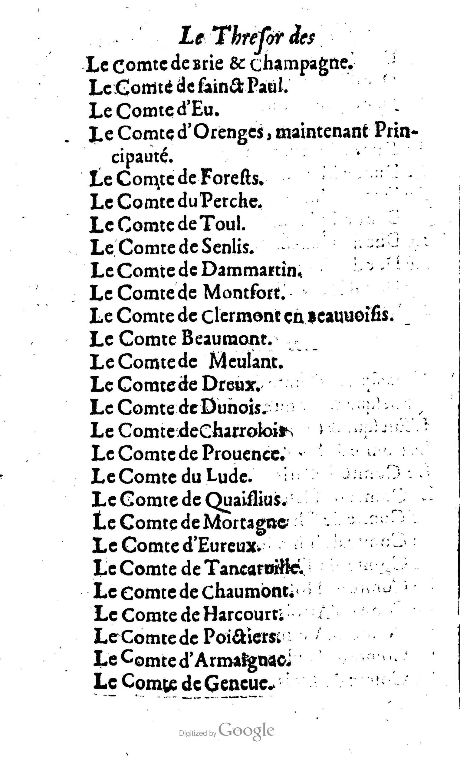 1638 - Jean Corrozet - Trésor des histoires de France - BM Lyon