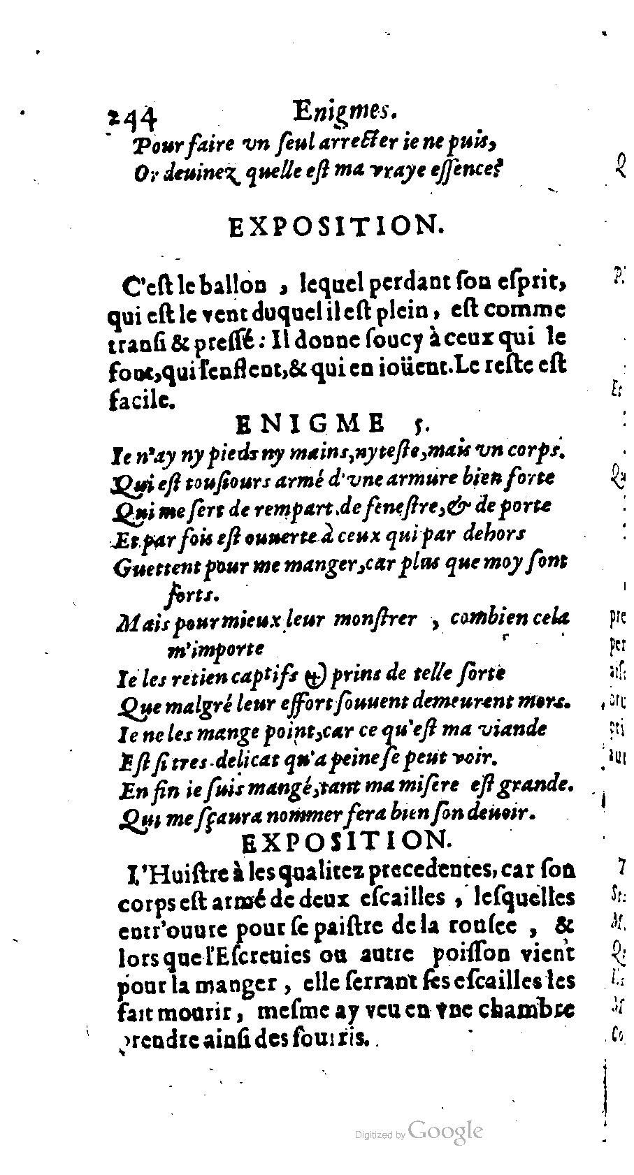 1611 - Romain de Beauvais - Trésor des récréations - BM Lyon