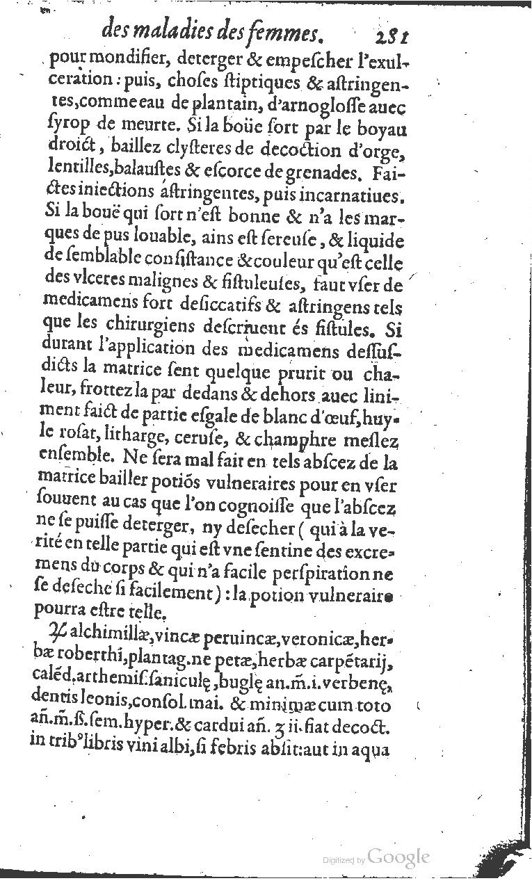 1617 - Jean Le Bouc - Trésor des remèdes secrets - BM Lyon