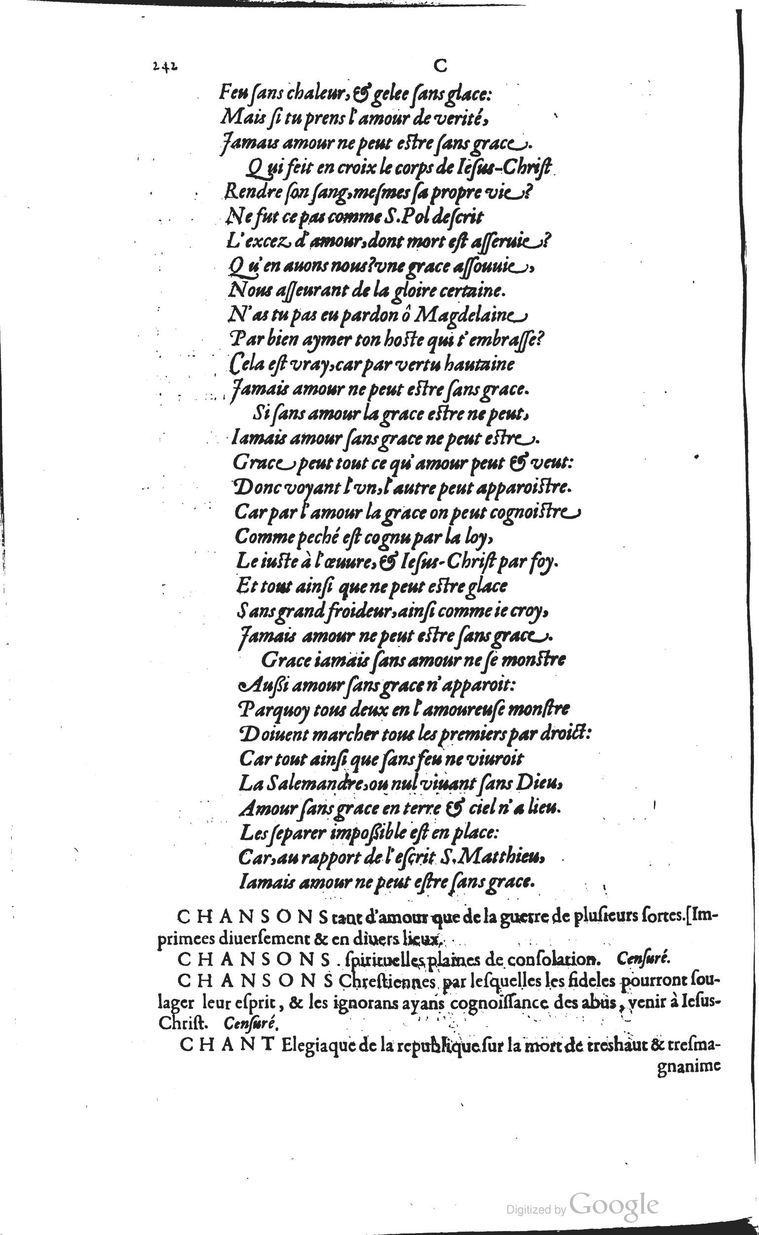 1585 - Barthélemy Honorat - Bibliothèques françaises - BSB Munich