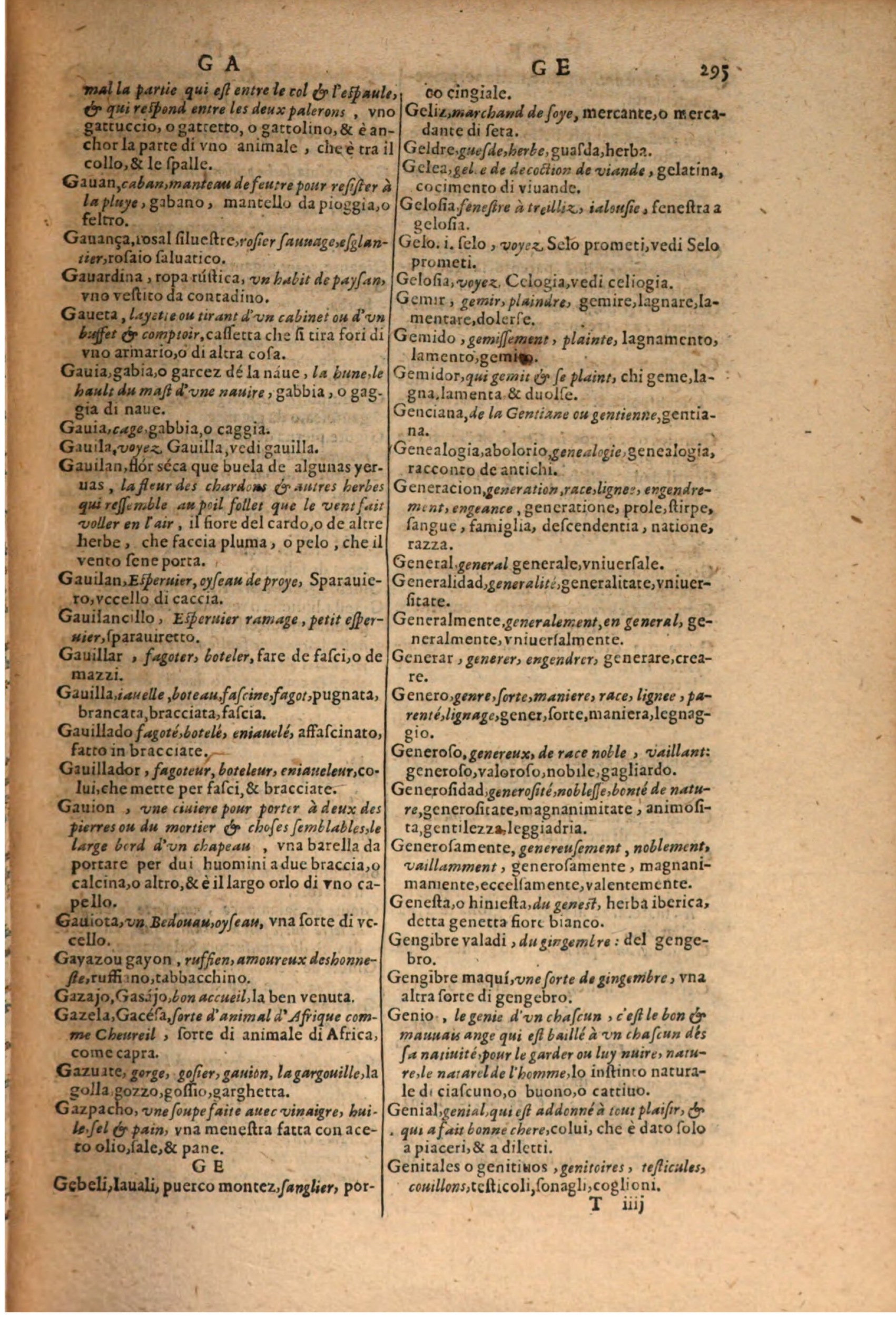 1606 - Samuel Crespin - Thresor des trois langues, francoise, italiene et espagnolle - BSB Munich 1606 - Samuel Crespin - Thresor des trois langues, francoise, italiene et espagnolle - BSB Munich