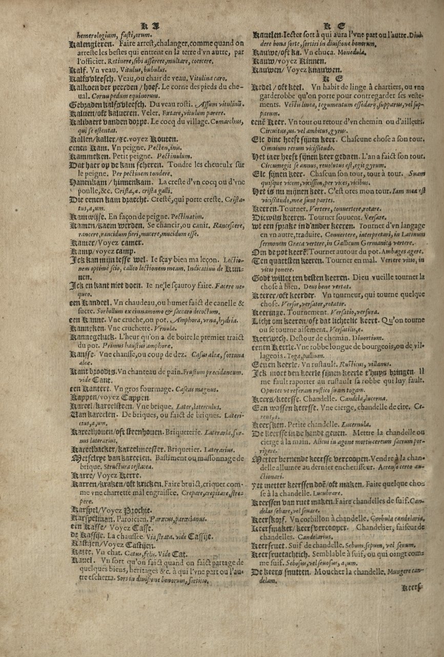 1573 - Christophe Plantin - Trésor du langage bas-allemand - Greifswald