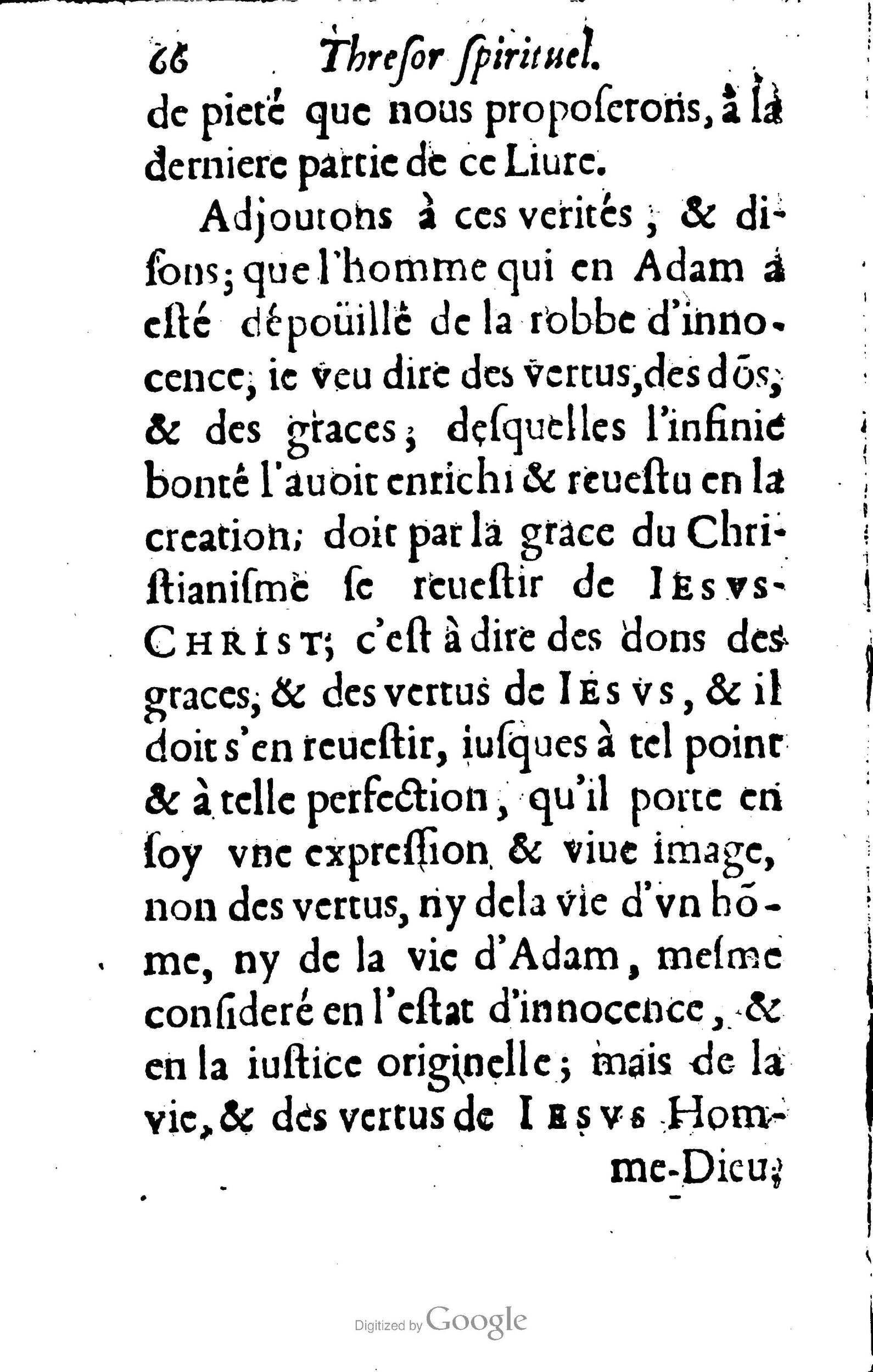 1633 - François Waudré - Trésor spirituel contenant les excellences du christianisme - BM Lyon