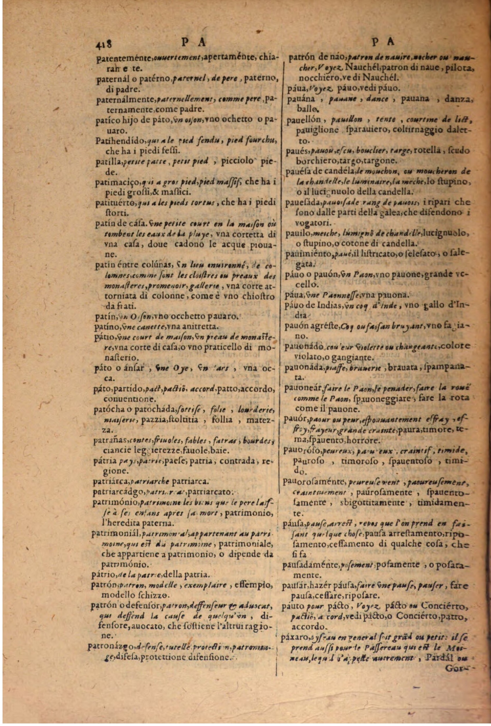1606 - Samuel Crespin - Thresor des trois langues, francoise, italiene et espagnolle - BSB Munich
