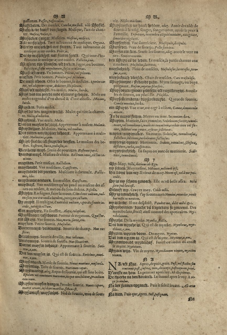 1573 - Christophe Plantin - Trésor du langage bas-allemand - Greifswald