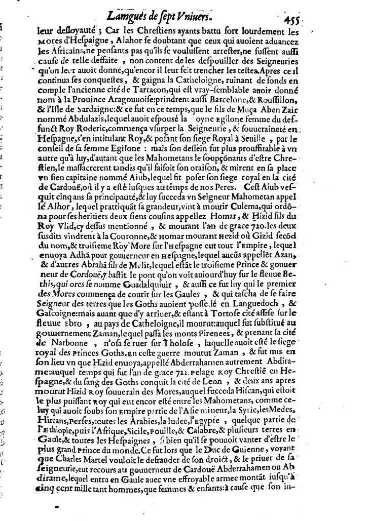 1613 - Matthieu Berjon - Trésor de l’histoire des langues de cet univers - BM Lyon