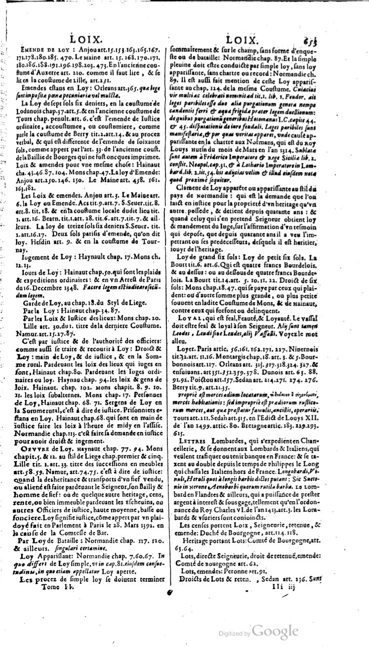 1629 - Veuve Nicolas Buon - Trésor du droit français (21754 T. 2) - BM Lyon