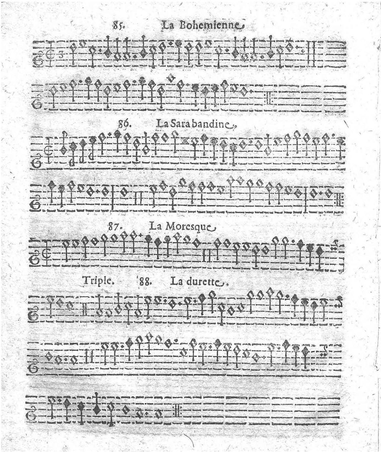 1621 - Jehan Weidnern - Trésor de toutes sortes de danses nouvelles à la française, allemande, espagnole, et italienne, à cinq et six parties - Vatican Apostolic Library