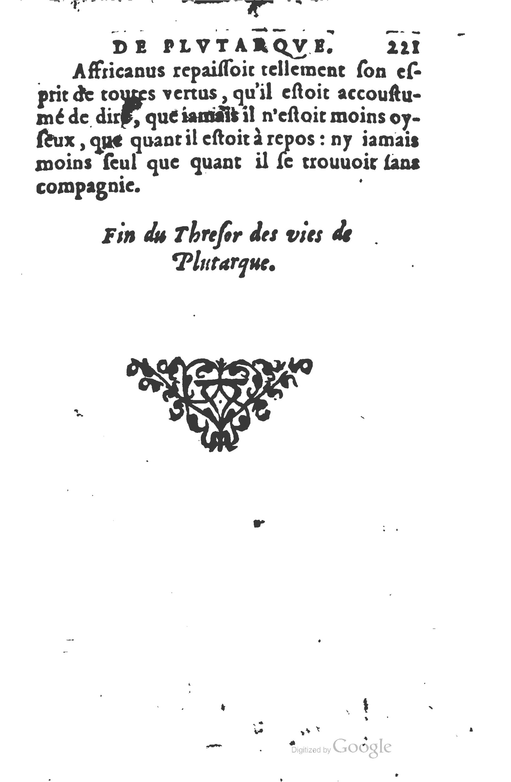 1577 - Claude Micard - Trésor des vies de Plutarque - BSB Munich