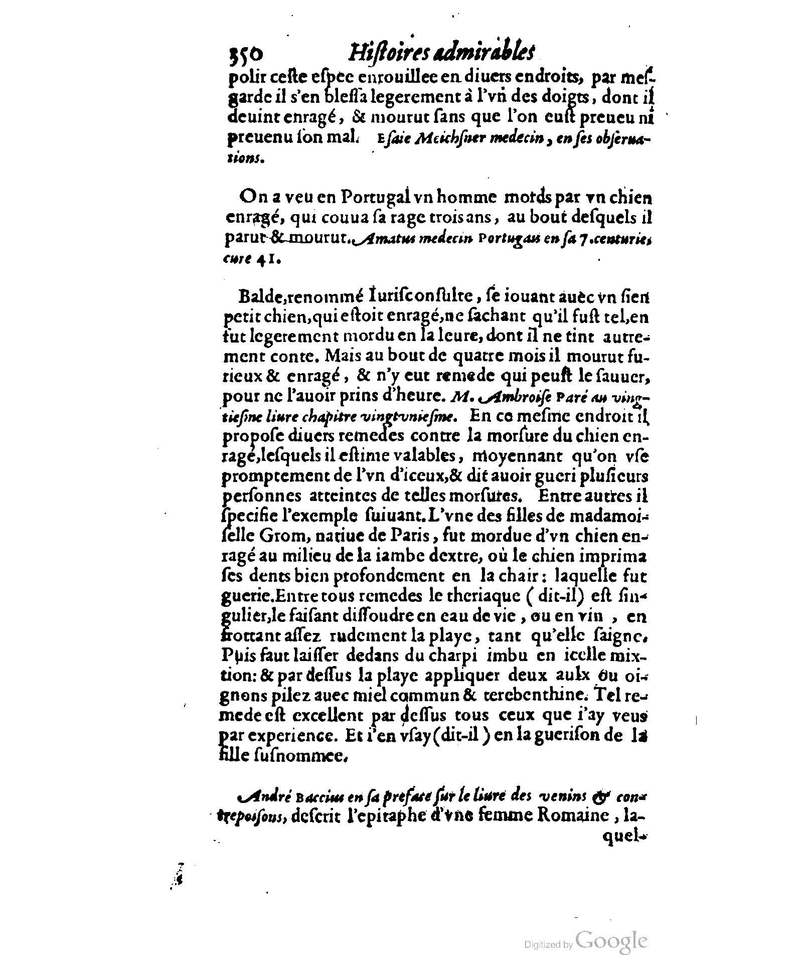 1620 - Samuel Crespin - Trésor d’histoires admirables et mémorables - BCU Lausanne