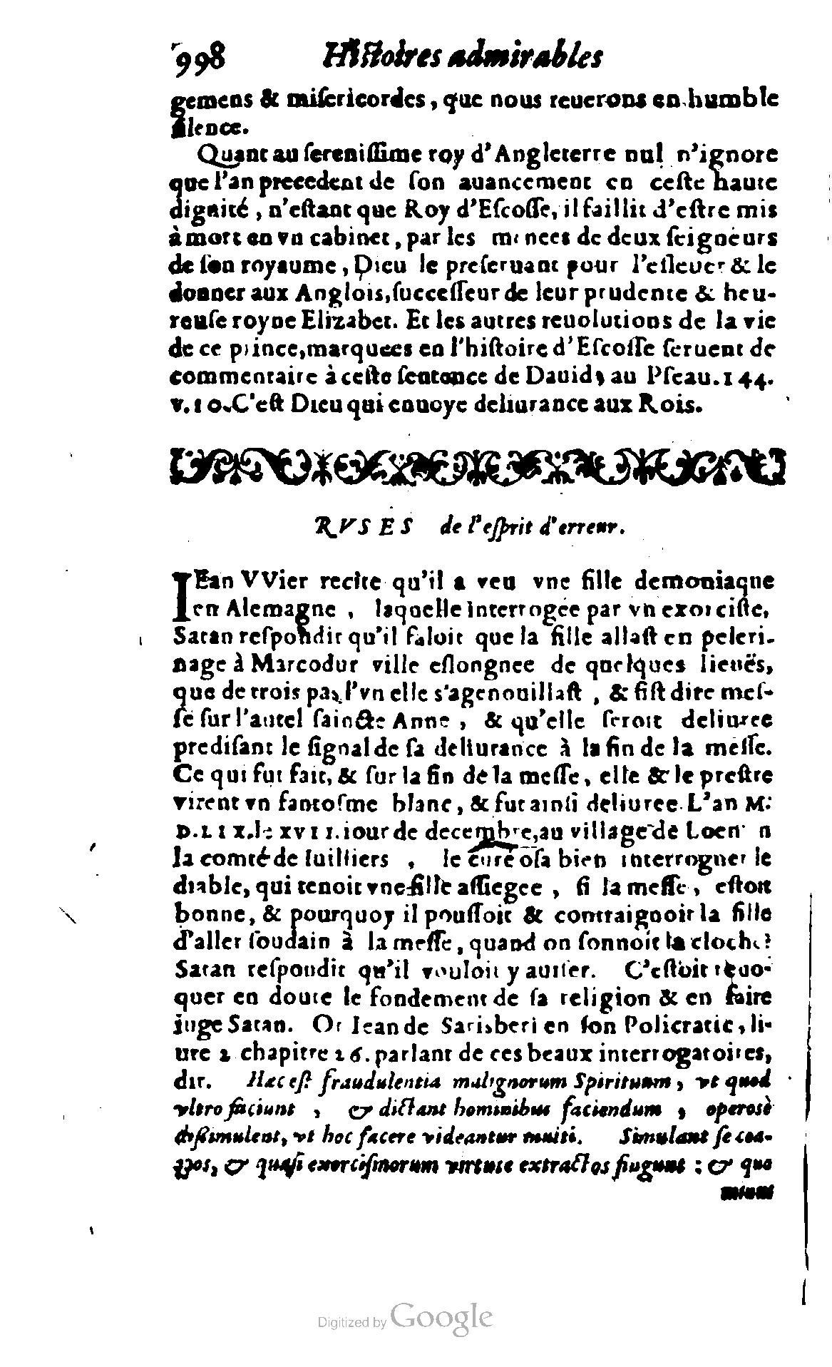 1620 - Samuel Crespin - Trésor d’histoires admirables et mémorables - BCU Lausanne 1620 - Samuel Crespin - Trésor d’histoires admirables et mémorables - BCU Lausanne