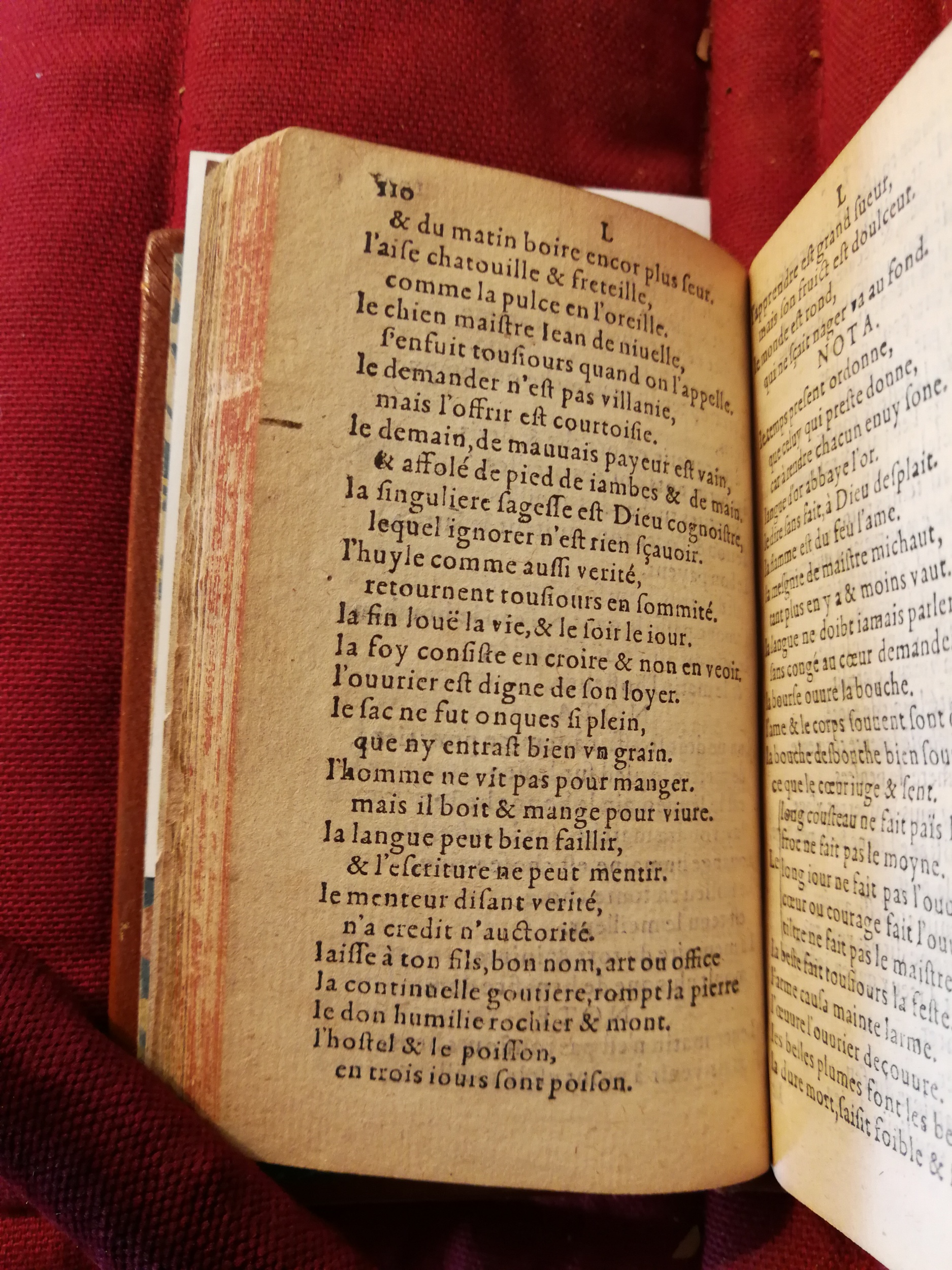 1582 - Nicolas Bonfons - Trésor de sentences dorées - Bibliothèque Sainte-Geneviève