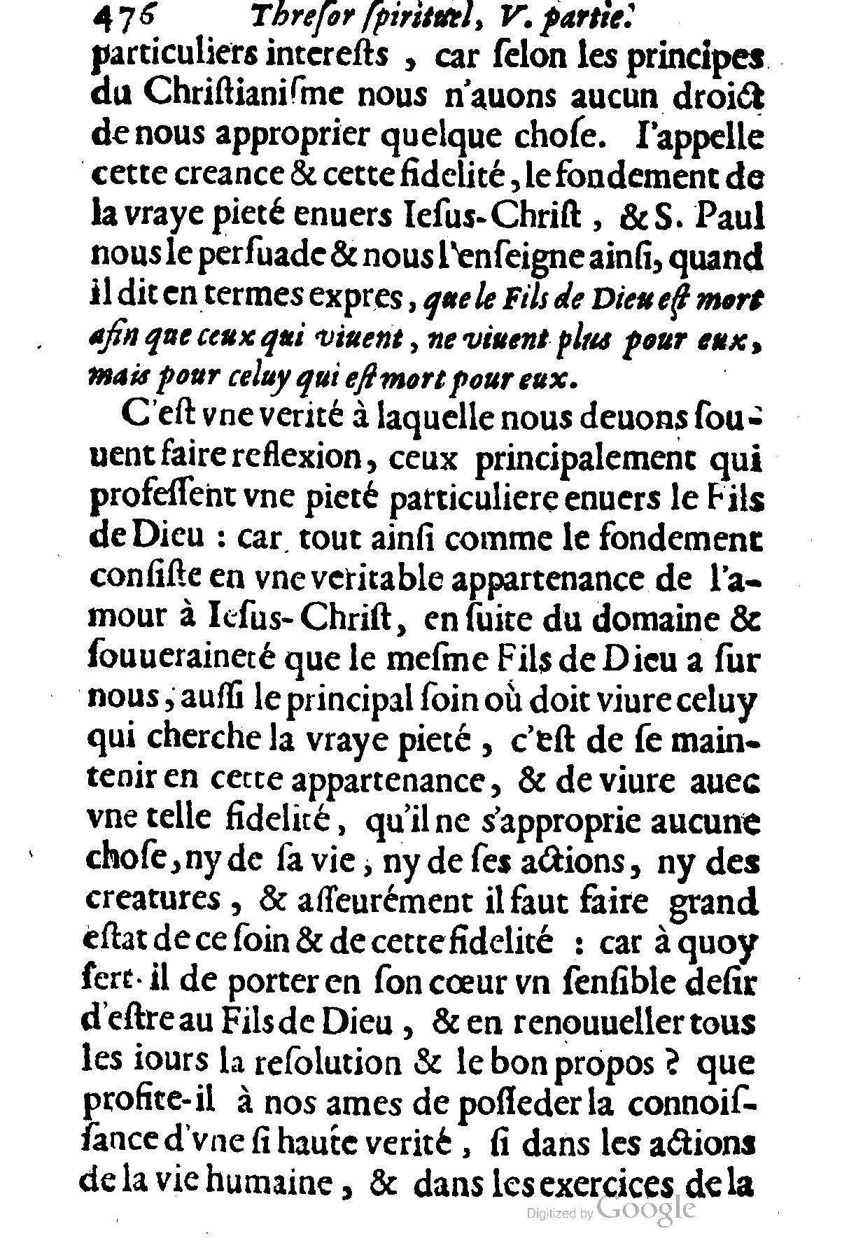 1635 - Sébastien Huré - Trésor spirituel contenant les obligations - BM Lyon
