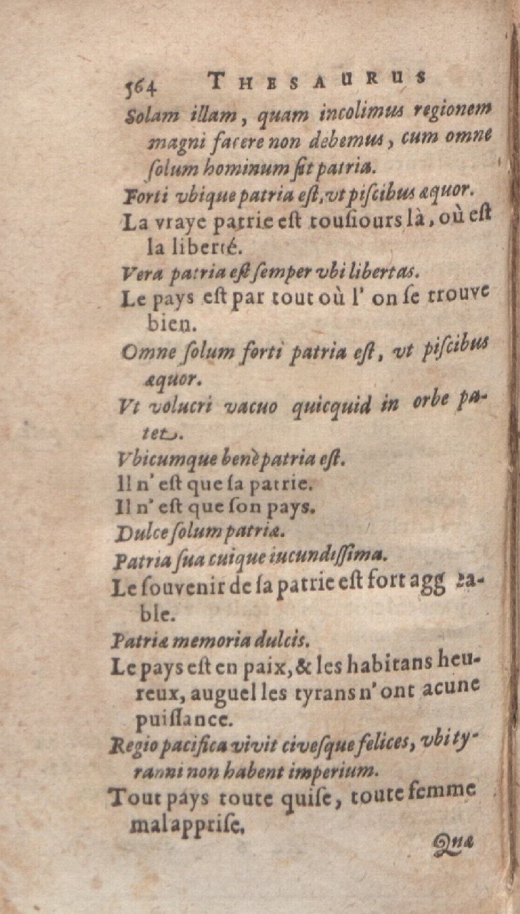1612 - Dominicus Custos - Trésor des proverbes français  - Bibliopol-Olomuc