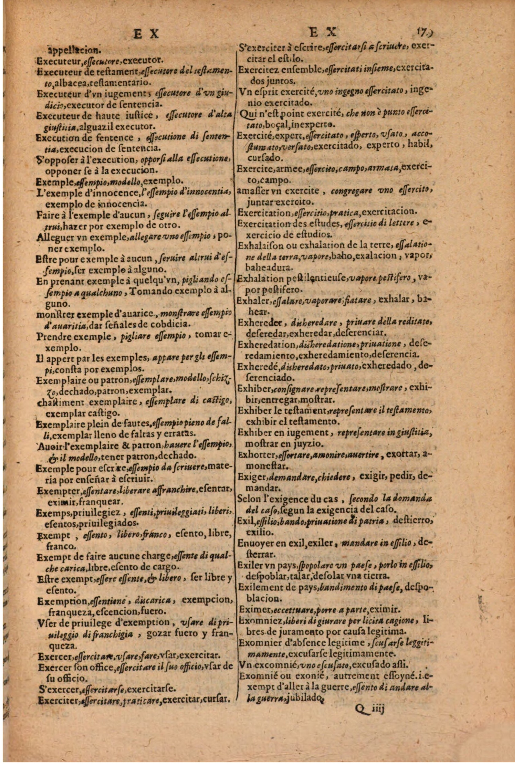 1616 - Pierre de la Rovière - Trésor des trois langues (Seconde partie) - BSB Munich