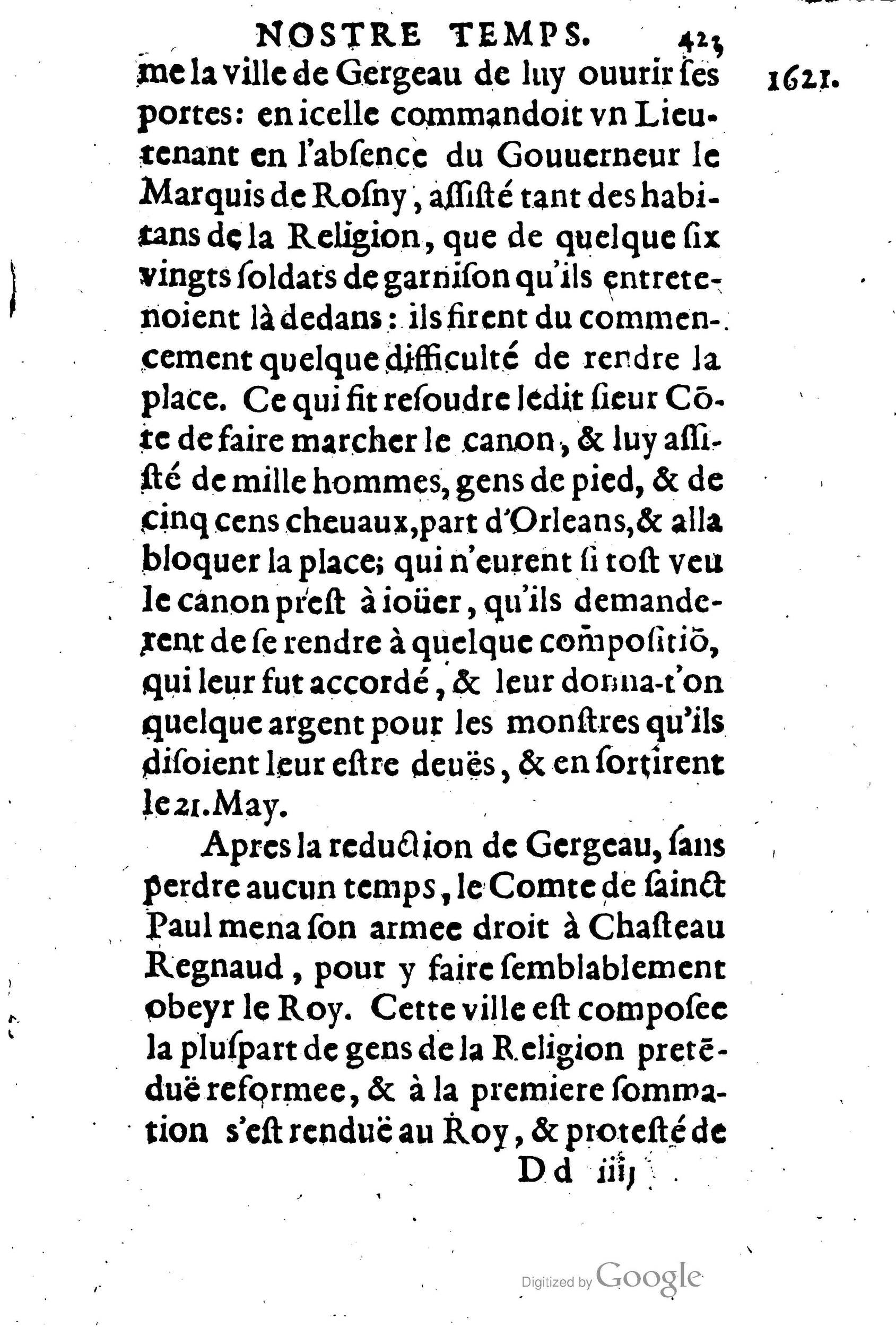 1623 - Joseph Bouillerot - Trésor de l’histoire générale de notre temps - BM Lyon