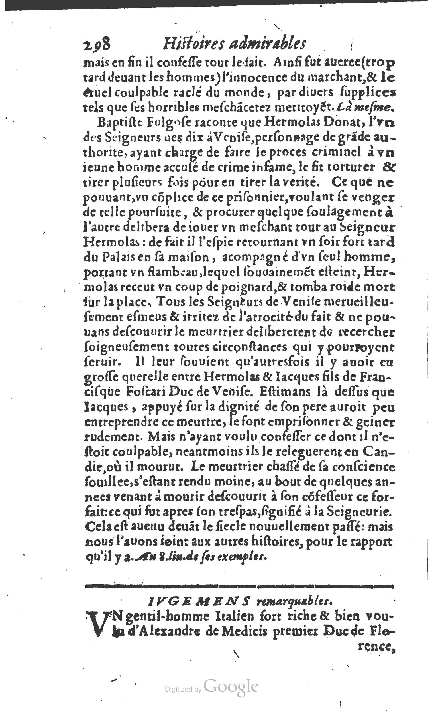 1610 - Paul Marceau - Trésor d’histoires admirables et mémorables - Princeton