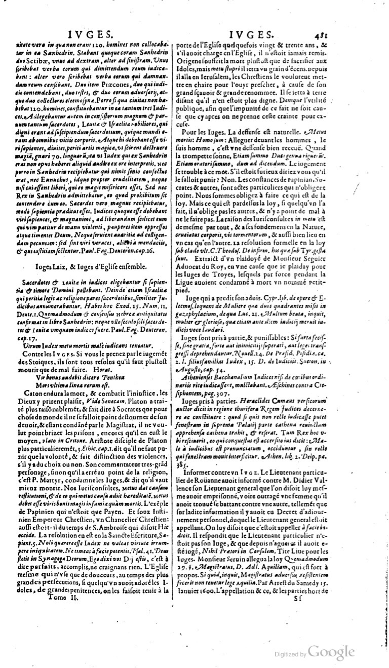 1629 - Veuve Nicolas Buon - Trésor du droit français (29620 T. 2) - BM Lyon