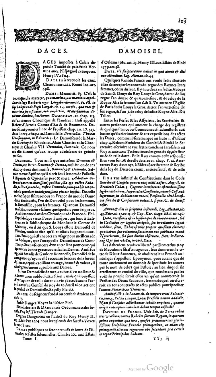 1629 - Veuve Nicolas Buon - Trésor du droit français (21754 T. 1) - BM Lyon