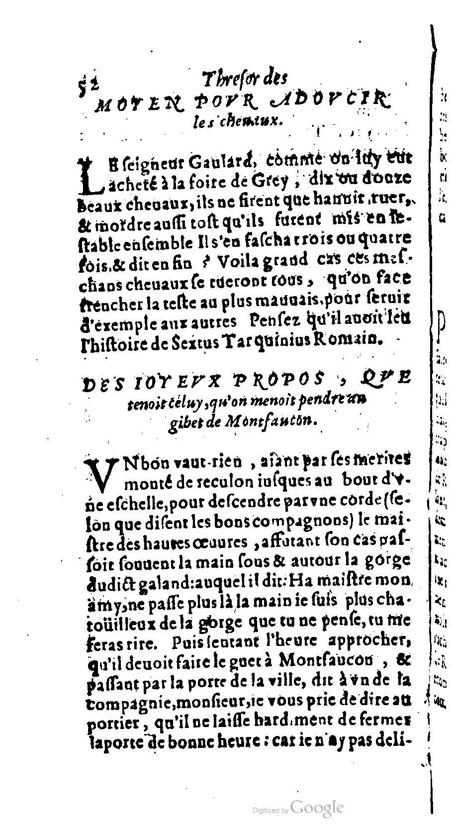 1611 - Romain de Beauvais - Trésor des récréations - BM Lyon