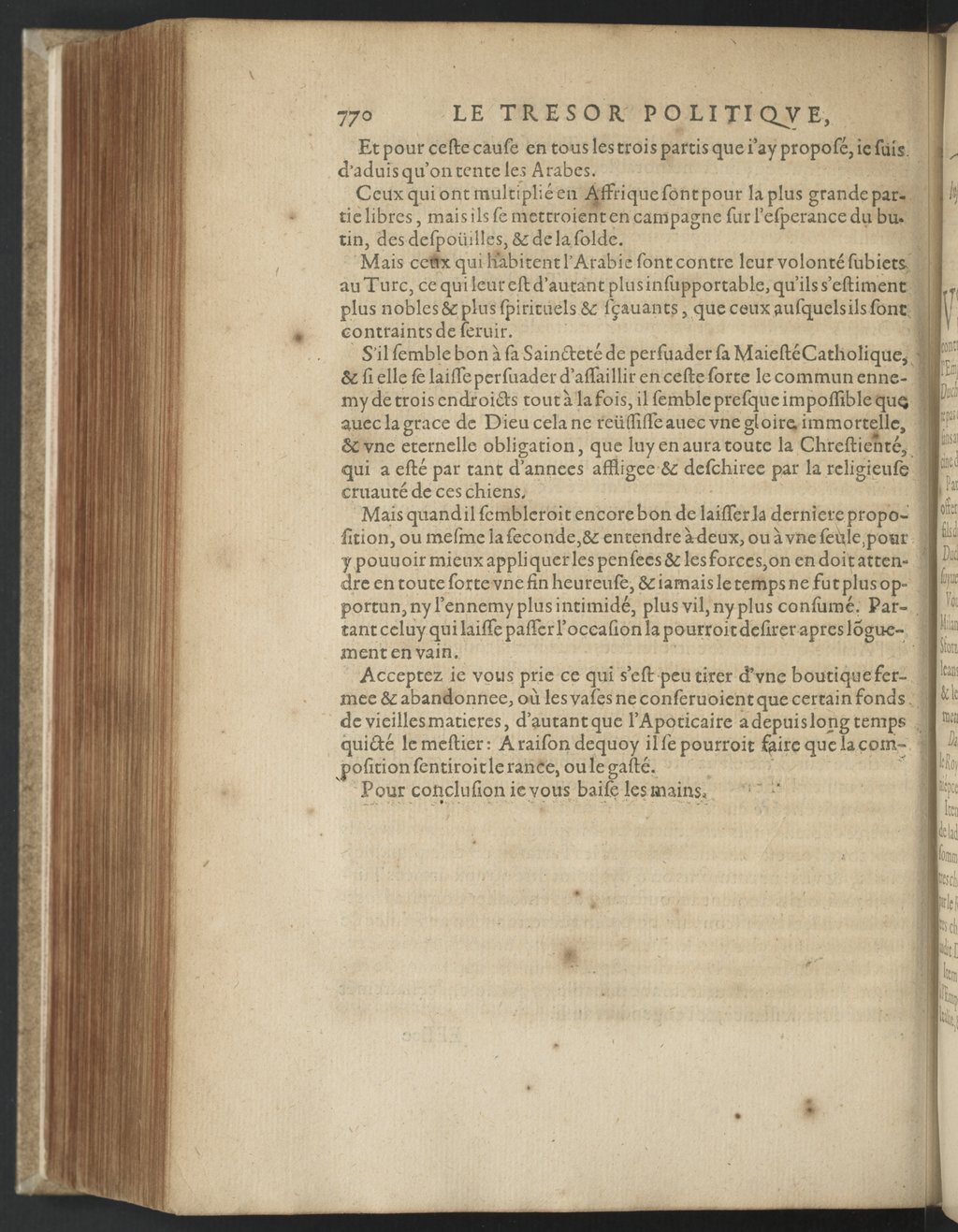 1608 - Nicolas Du Fossé - Trésor politique - BnF Tolbiac