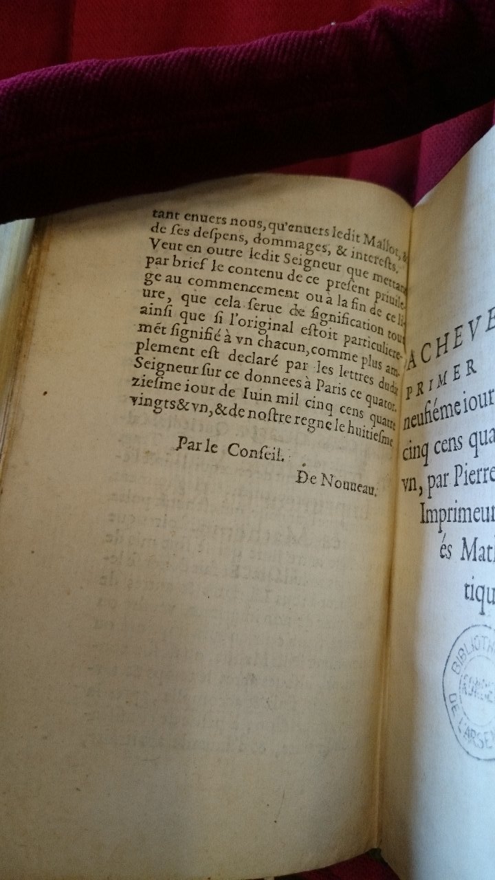 1581 - Pierre Le Voirier et Gervais Mallot - Trésor des histoires tragiques - BnF Richelieu