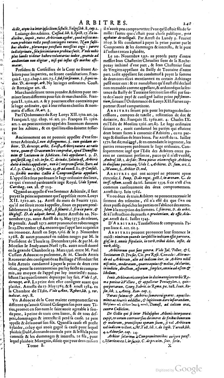 1629 - Veuve Nicolas Buon - Trésor du droit français (21754 T. 1) - BM Lyon