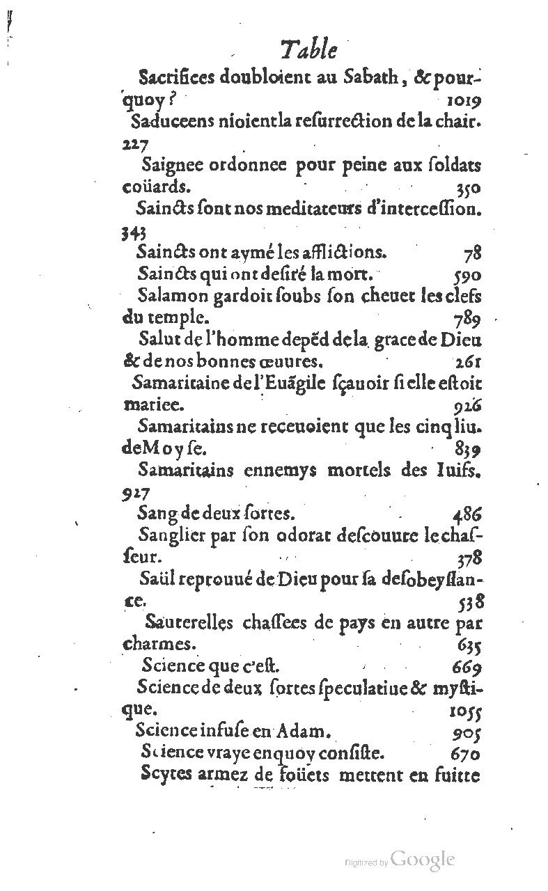 1607 - Nicolas Du Fossé - Trésor quadragésimal - T 01 - BM Lyon