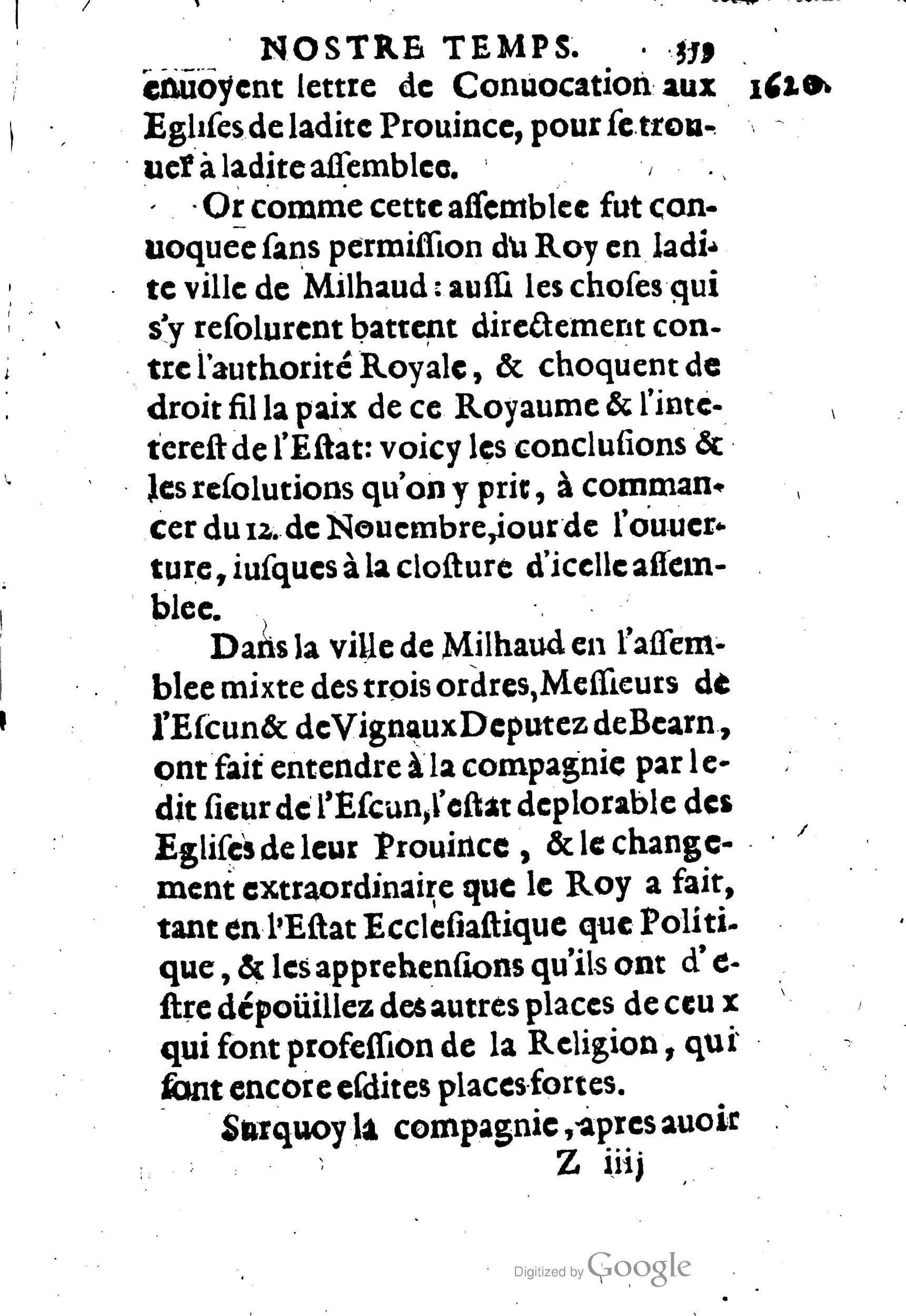 1623 - Joseph Bouillerot - Trésor de l’histoire générale de notre temps - BM Lyon