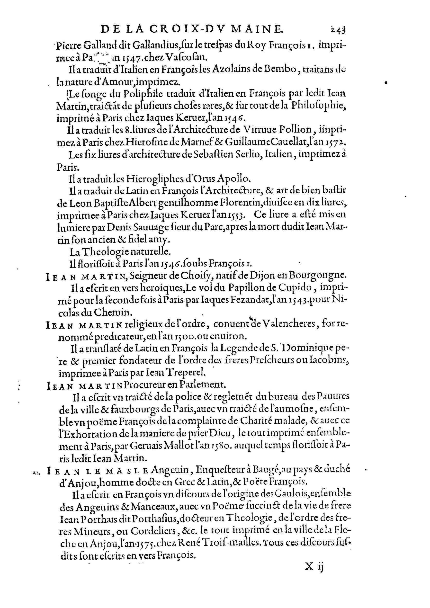 1584 - Abel L&#039;Angelier - Bibliothèques françaises - BnF