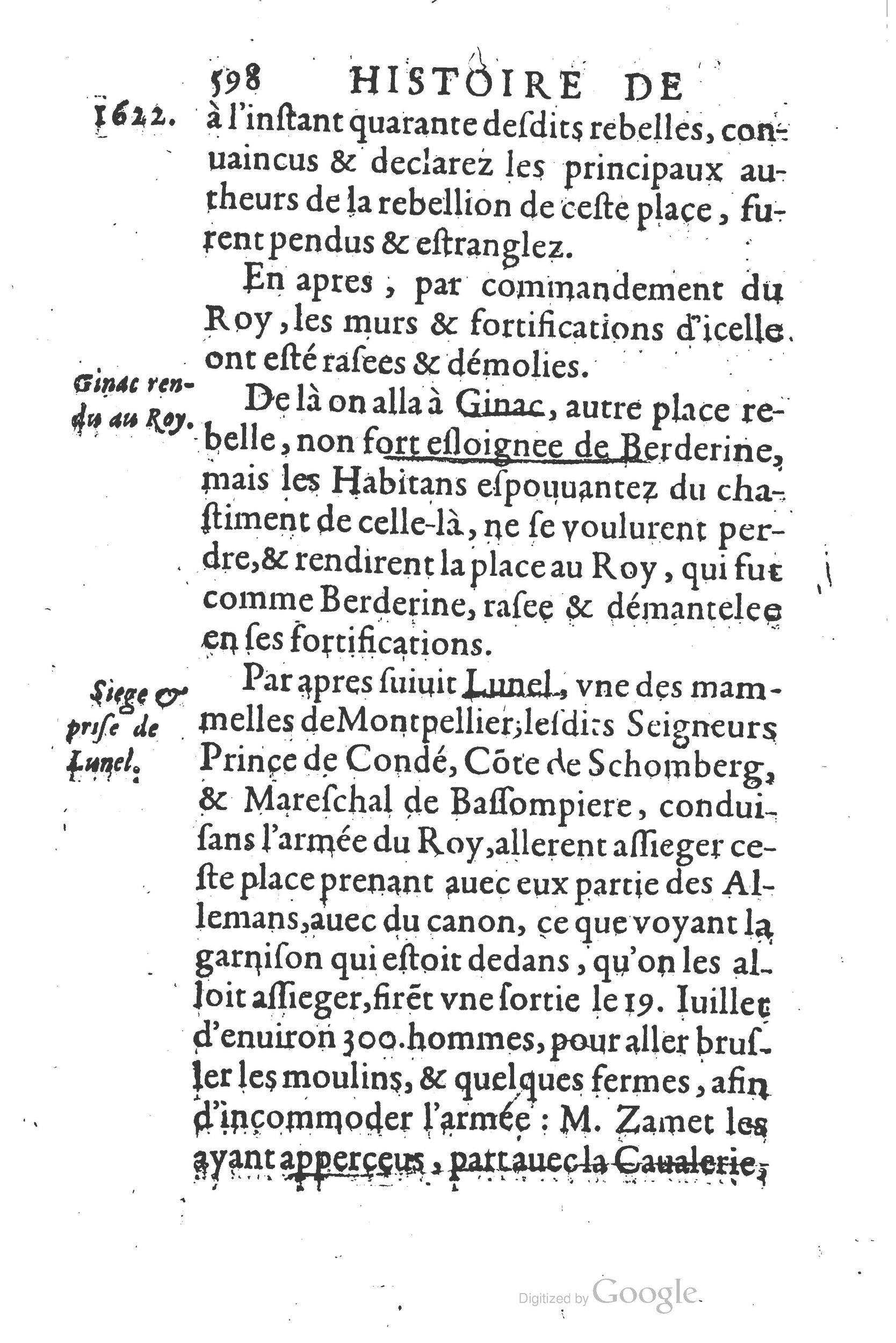 1626 - Joseph Bouillerot - Trésor de l’histoire générale de notre temps - BSB Munich
